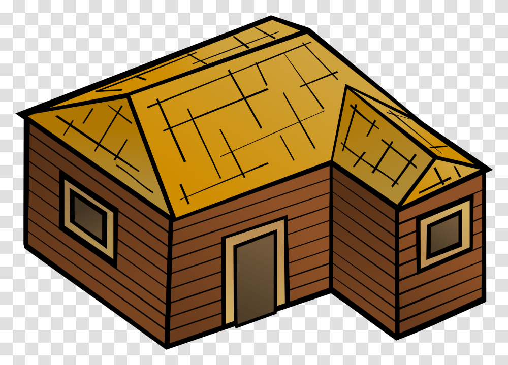 Wooden House Vector Clipart Image, Housing, Building, Cabin, Log Cabin Transparent Png