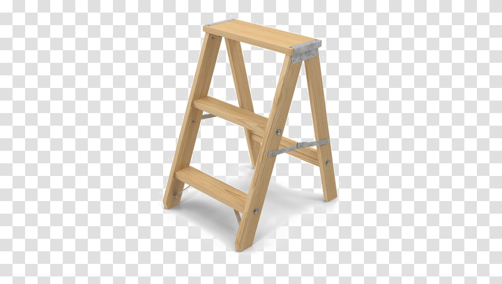 Wooden Ladder Image Background Background Stool, Chair, Furniture, Stand, Shop Transparent Png