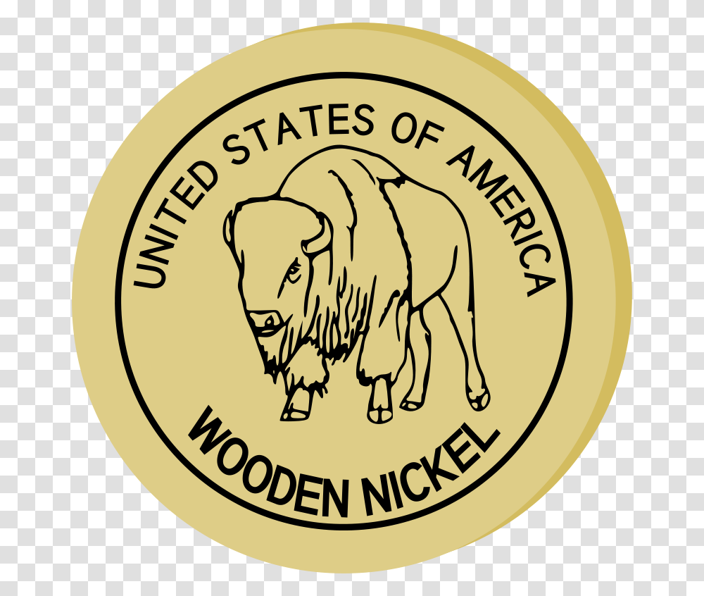 Wooden Nickel, Finance, Coin, Money Transparent Png