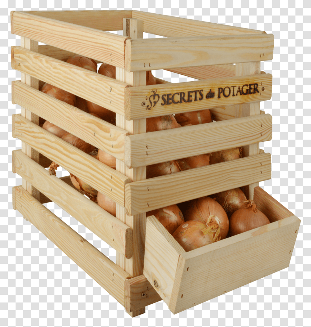 Wooden Onion Crate Esschert Zwiebelkiste Holz, Crib, Furniture, Box Transparent Png