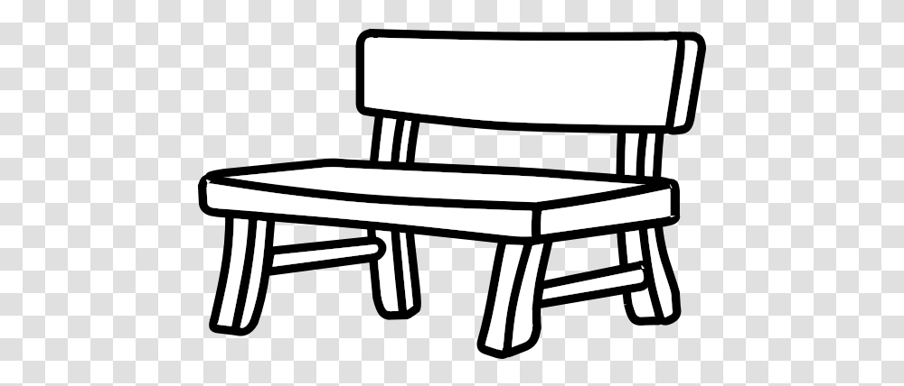 Wooden Park Bench Vector Image Bench Clipart Black And White, Furniture, Piano, Leisure Activities, Musical Instrument Transparent Png
