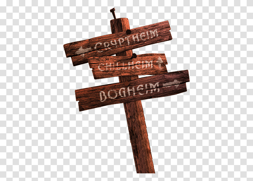 Wooden Post Download Wood Sign And Post, Cross, Crucifix Transparent Png
