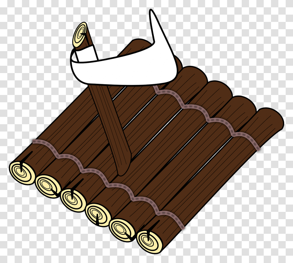 Wooden Raft Clipart, Apparel, Bulldozer, Tractor Transparent Png