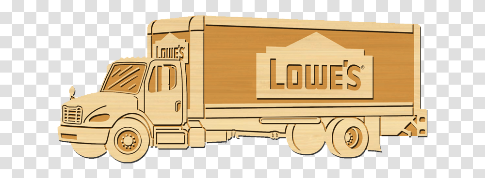 Wooden Semi Truck, Shipping Container, Transportation, Vehicle, Freight Car Transparent Png