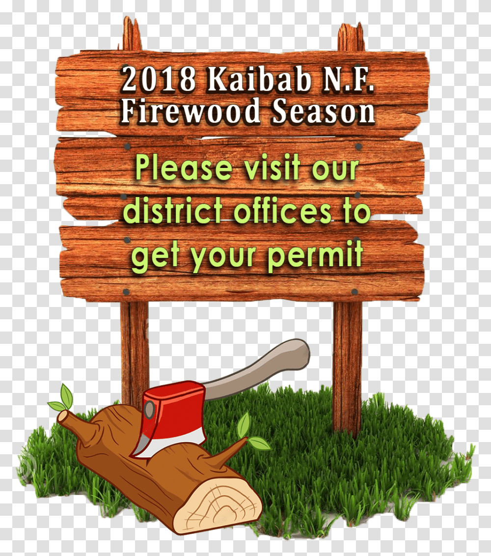 Wooden Sign With Ax Log Fuelwood Image For Wood, Grass, Plant, Outdoors Transparent Png