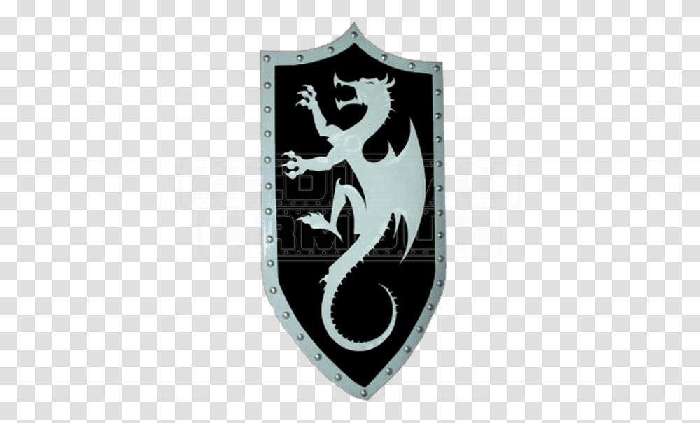 Wooden Silver Dragon Shield Order Of The Silver Dragon Shield, Symbol, Emblem, Logo, Trademark Transparent Png