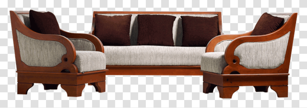 Wooden Sofa Set Catalogue Download Wooden Furniture Sofa, Couch, Chair, Cushion, Pillow Transparent Png