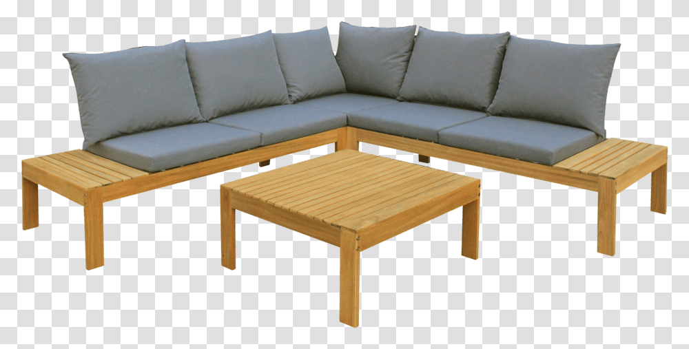 Wooden Sofa Set, Furniture, Couch, Table, Coffee Table Transparent Png