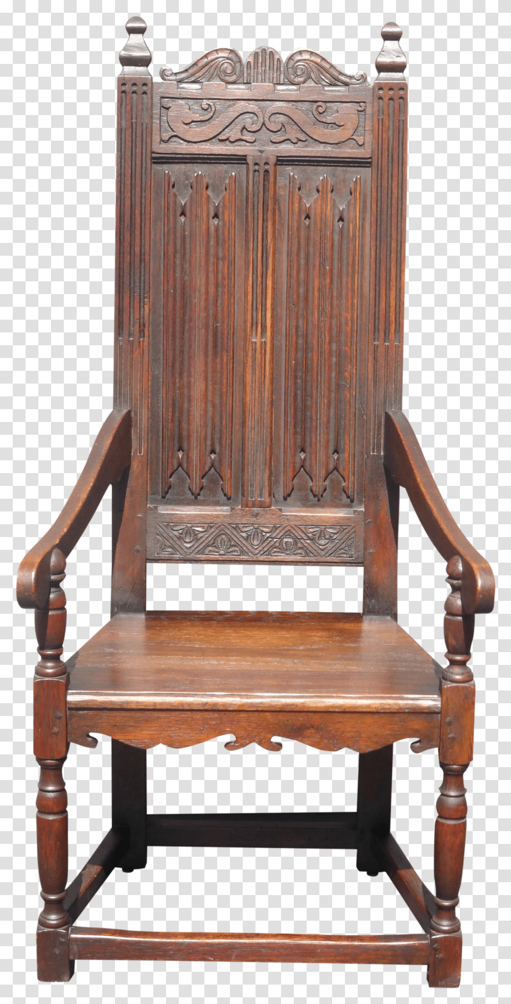 Wooden Throne Dining Chair, Furniture, Armchair Transparent Png