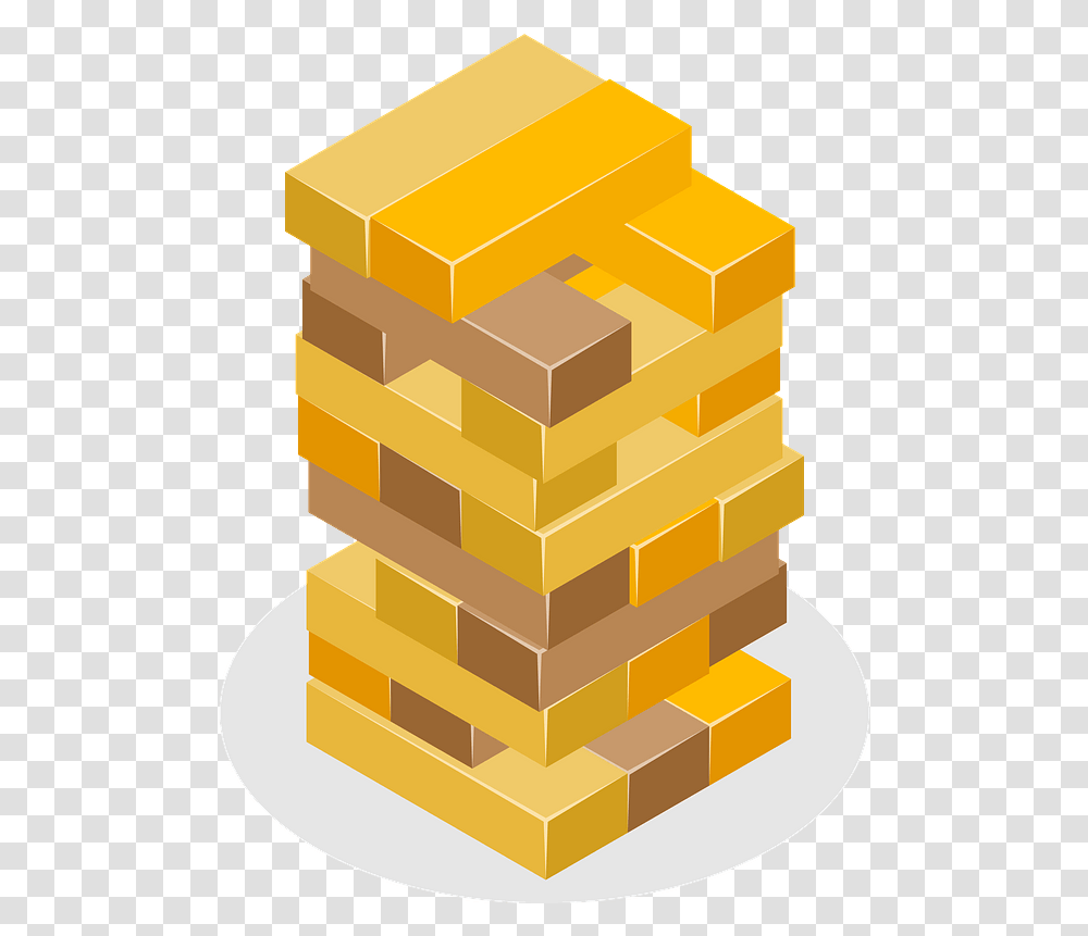 Wooden Tower Toy Clipart Free Download Orange, Gold, Treasure Transparent Png