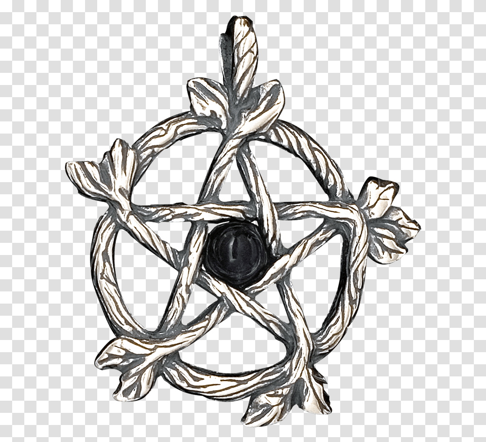 Woodland Pentacle Pendant Wicca Symbols Transparent Png
