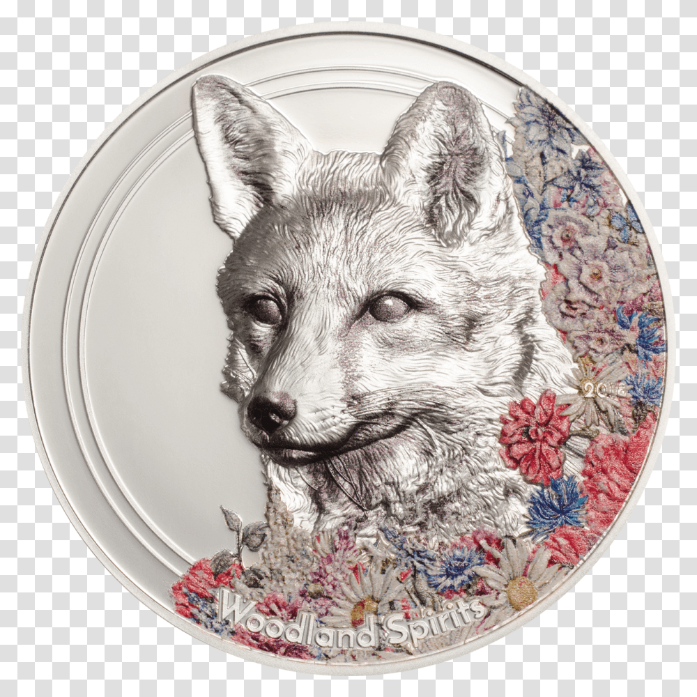 Woodland Spirits Coin, Porcelain, Pottery, Fox Transparent Png