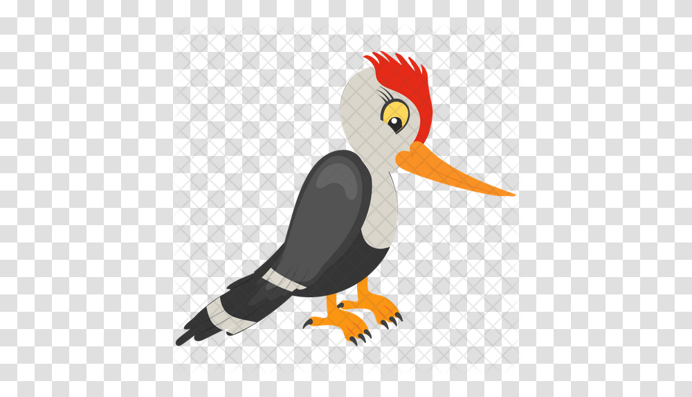 Woodpecker Icon Woodpecker Bird Cartoon, Animal, Stork, Beak, Pelican Transparent Png