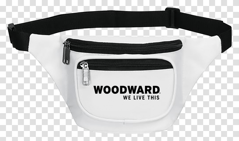 Woodward Line Logo White Fanny Pack Fanny Pack, Accessories, Accessory, Diaper, Handbag Transparent Png