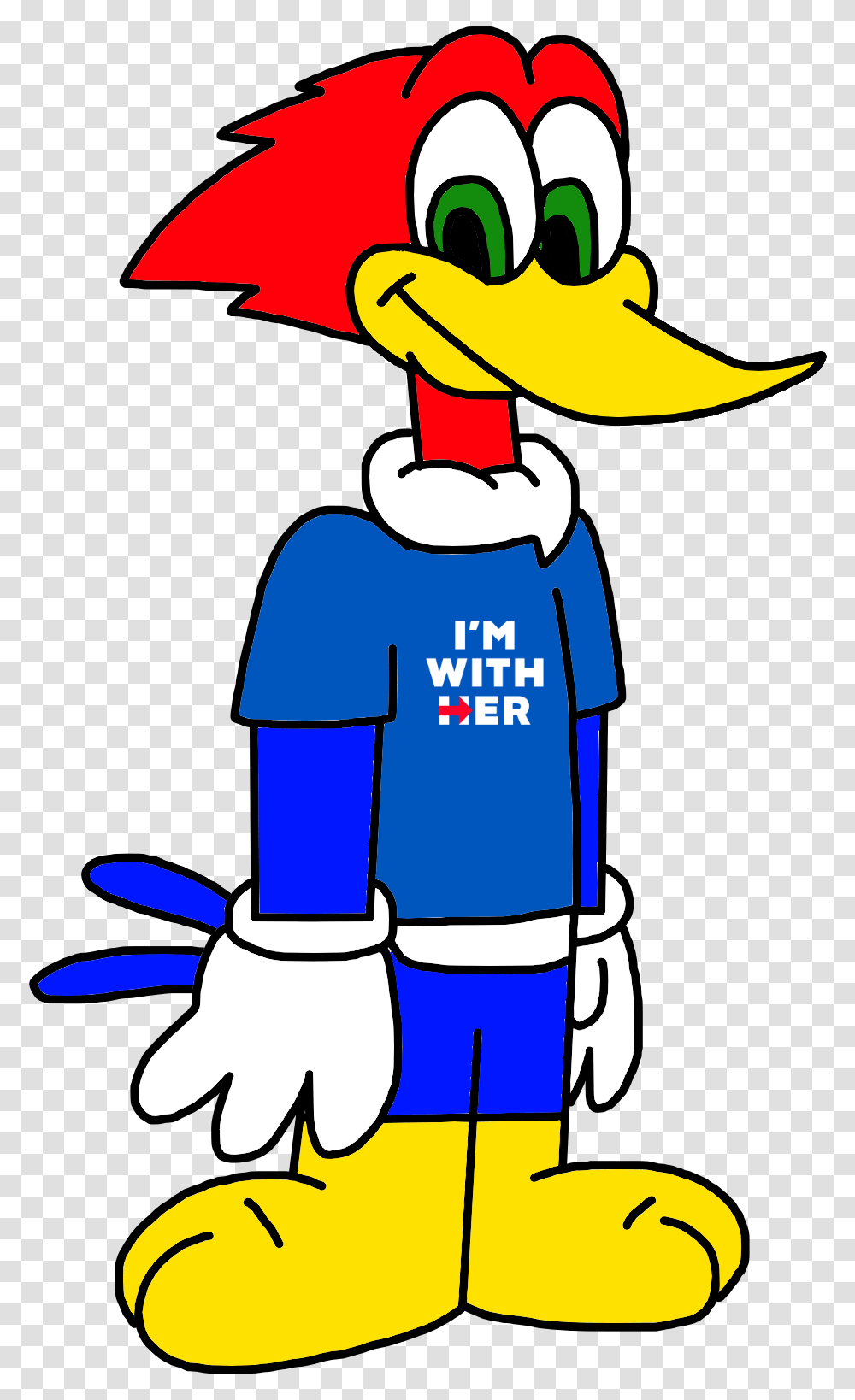 Woody Woodpecker Supports Hillary Clinton By Marcospower1996 Dadrvzw Transparent Png