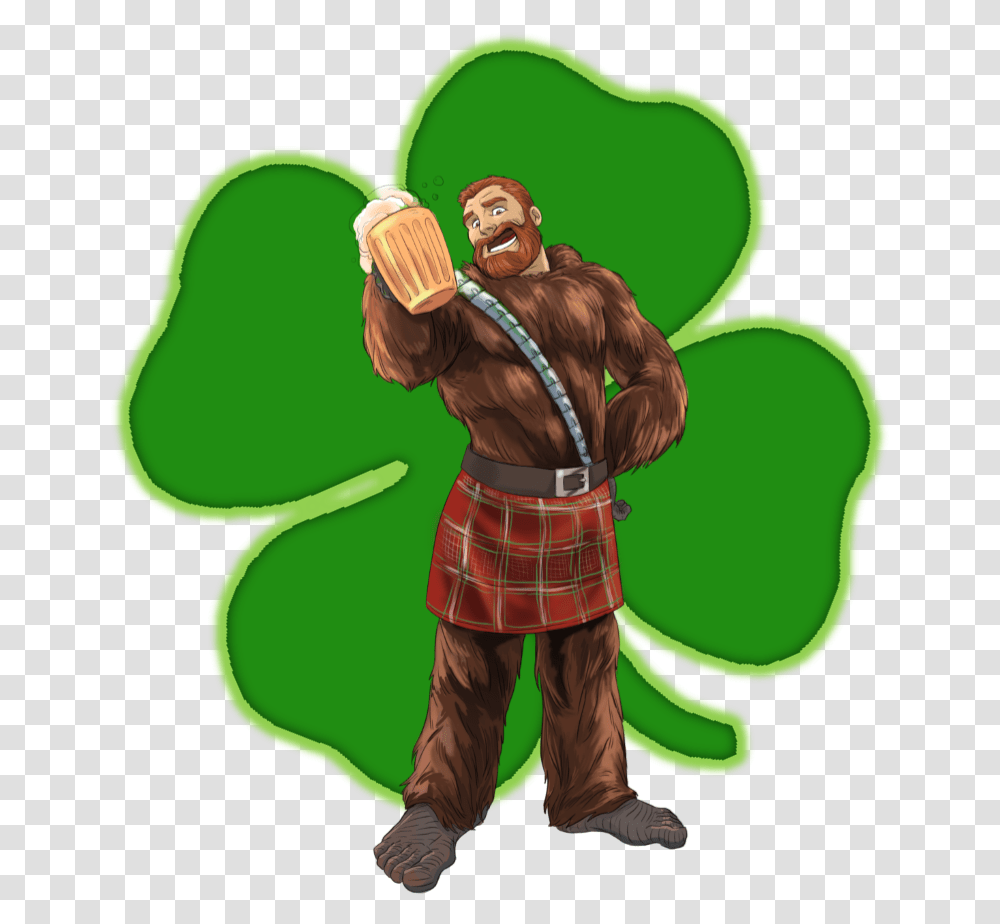 Wookiee St Patrick's Day Illustration, Person, Vegetation, Plant Transparent Png