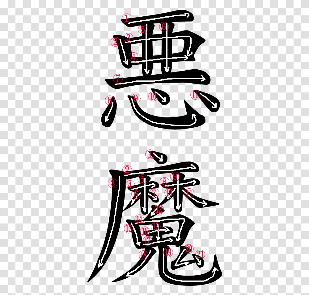 Word Demon In Japanese, Alphabet, Blackboard, Handwriting Transparent Png