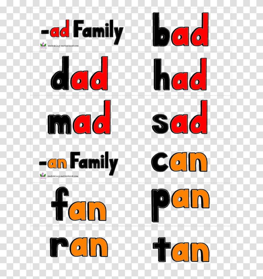 Word Families Flashcards First, Number, Scoreboard Transparent Png
