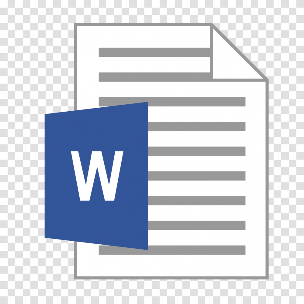 Word File Icon, First Aid, Envelope, Rug Transparent Png