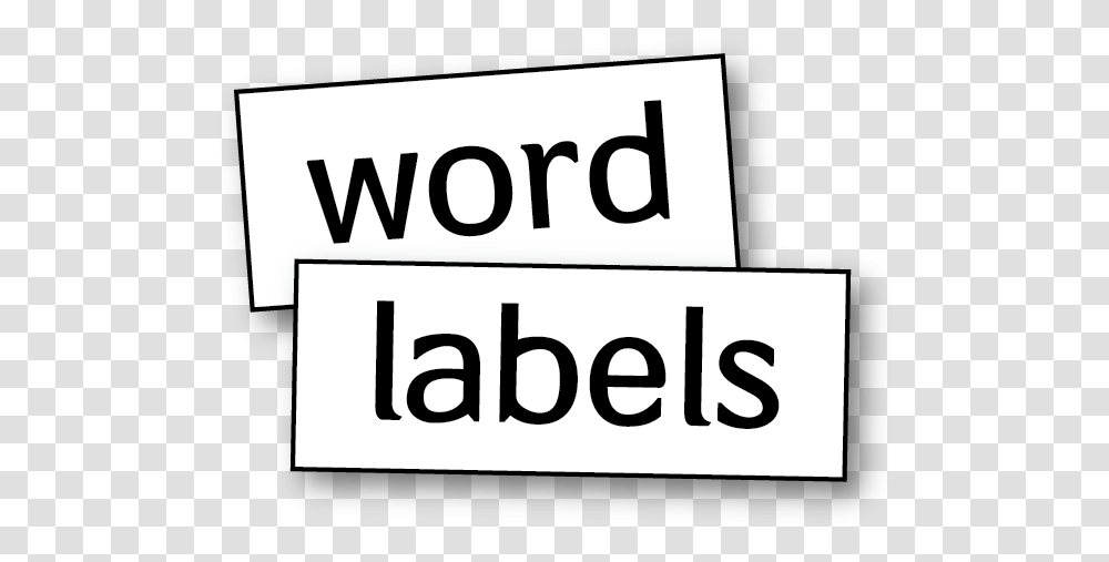 Word Labels Line Art, Number, Alphabet Transparent Png