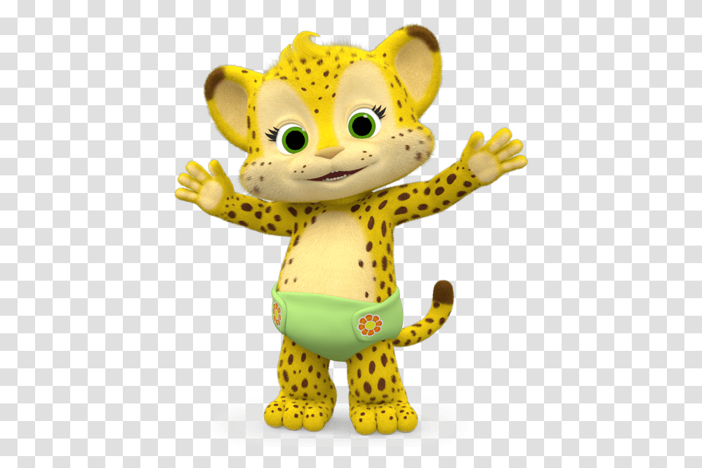 Word Party Franny The Cheetah Paws Up Franny Word Party Characters, Toy, Doll, Figurine Transparent Png