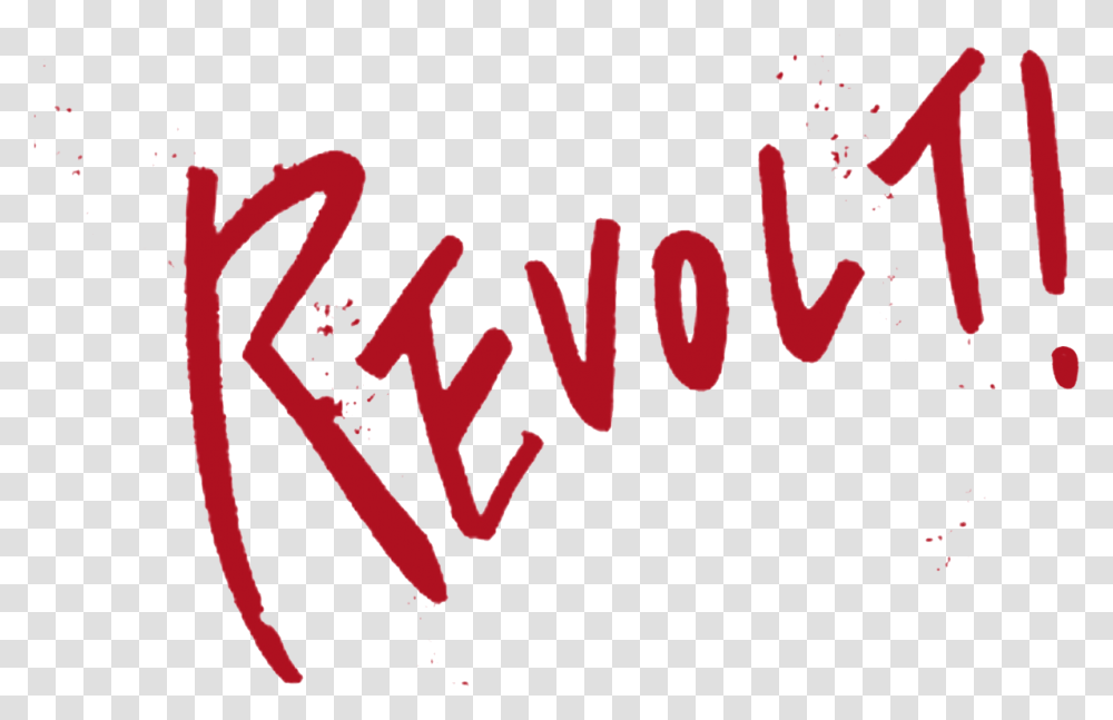 Word Revolt, Handwriting, Calligraphy, Label Transparent Png