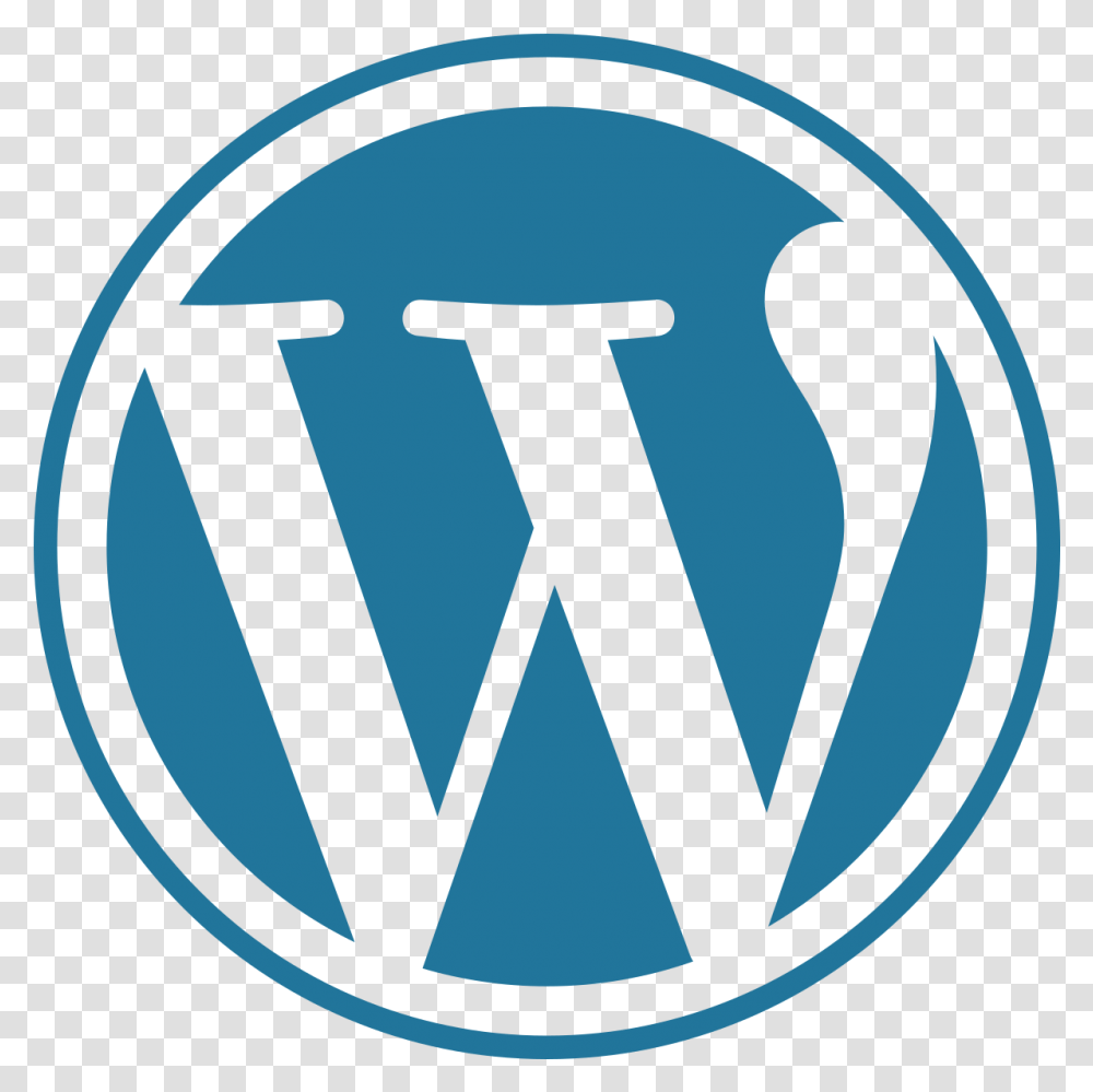 Wordpress Blue Logo Vector Wordpress Logo, Symbol, Trademark, Label, Text Transparent Png