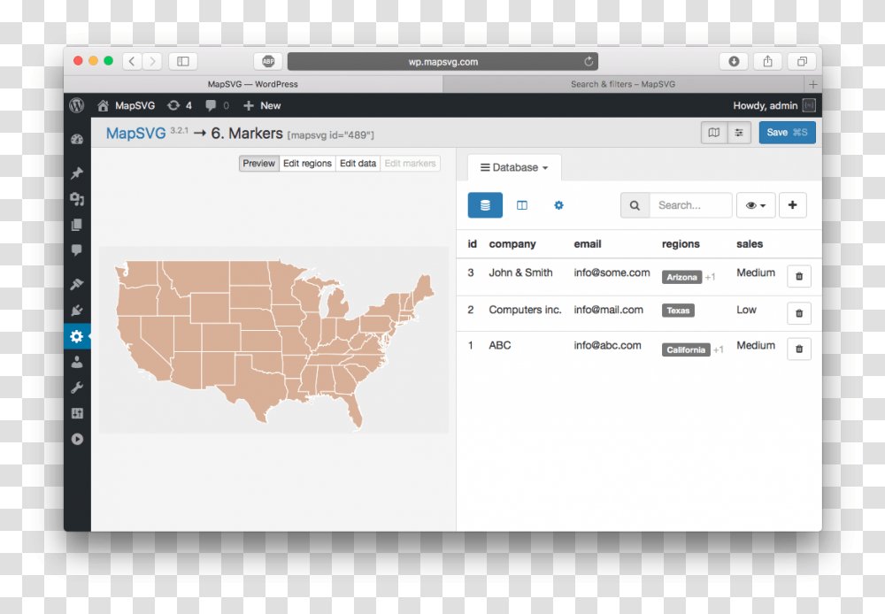 Wordpress Create Interactive Map, File, Webpage, Electronics Transparent Png