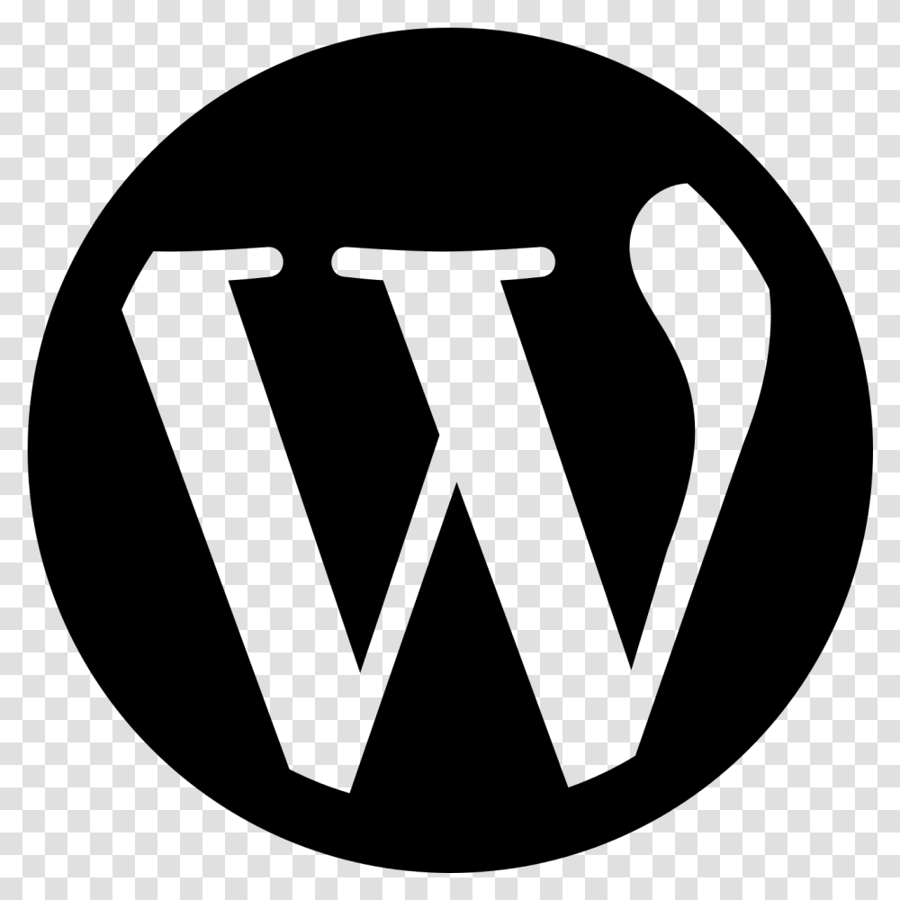 Wordpress Logo Black, Gray, World Of Warcraft Transparent Png