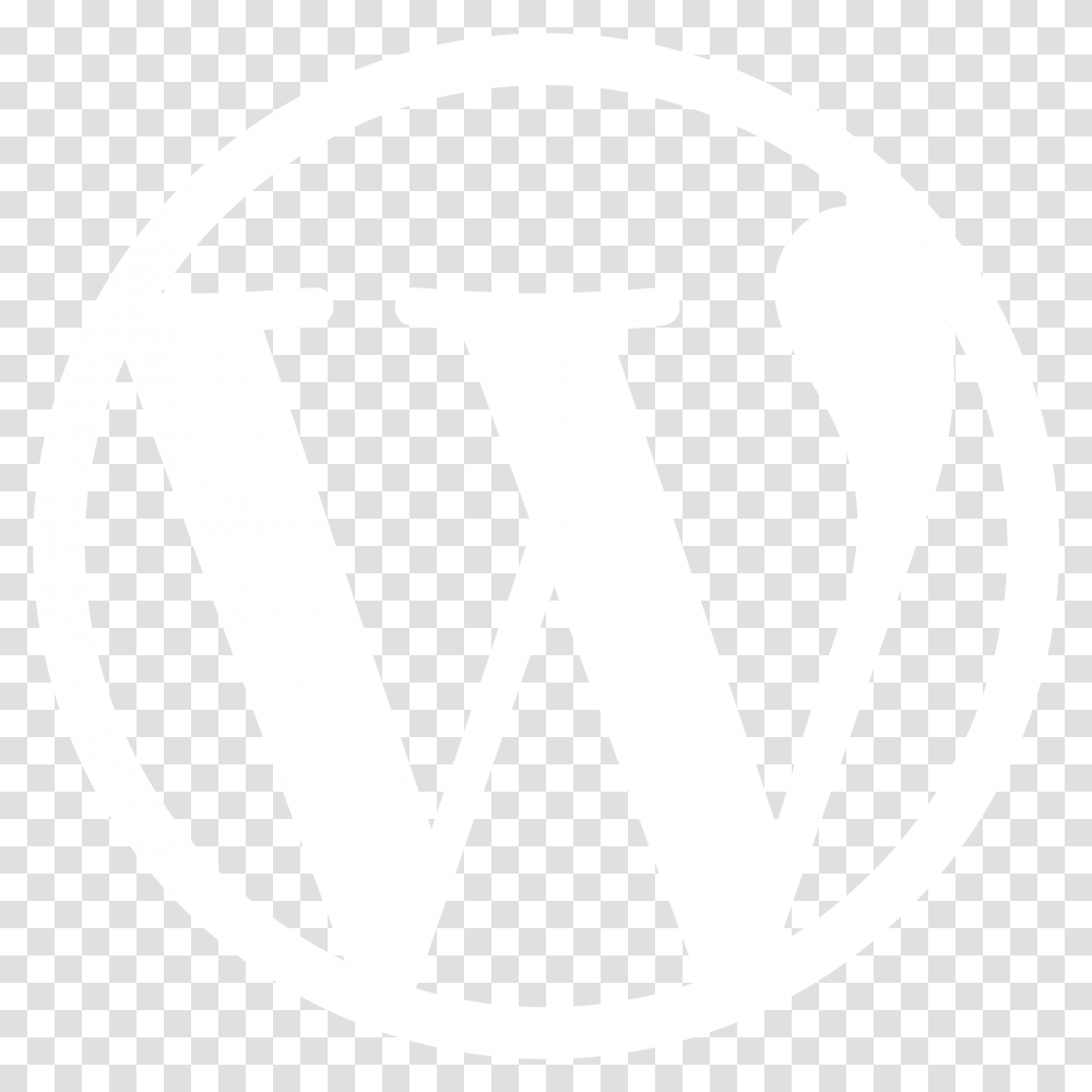 Wordpress Logo Images Black And White W Logo, Symbol, Trademark, Label, Text Transparent Png