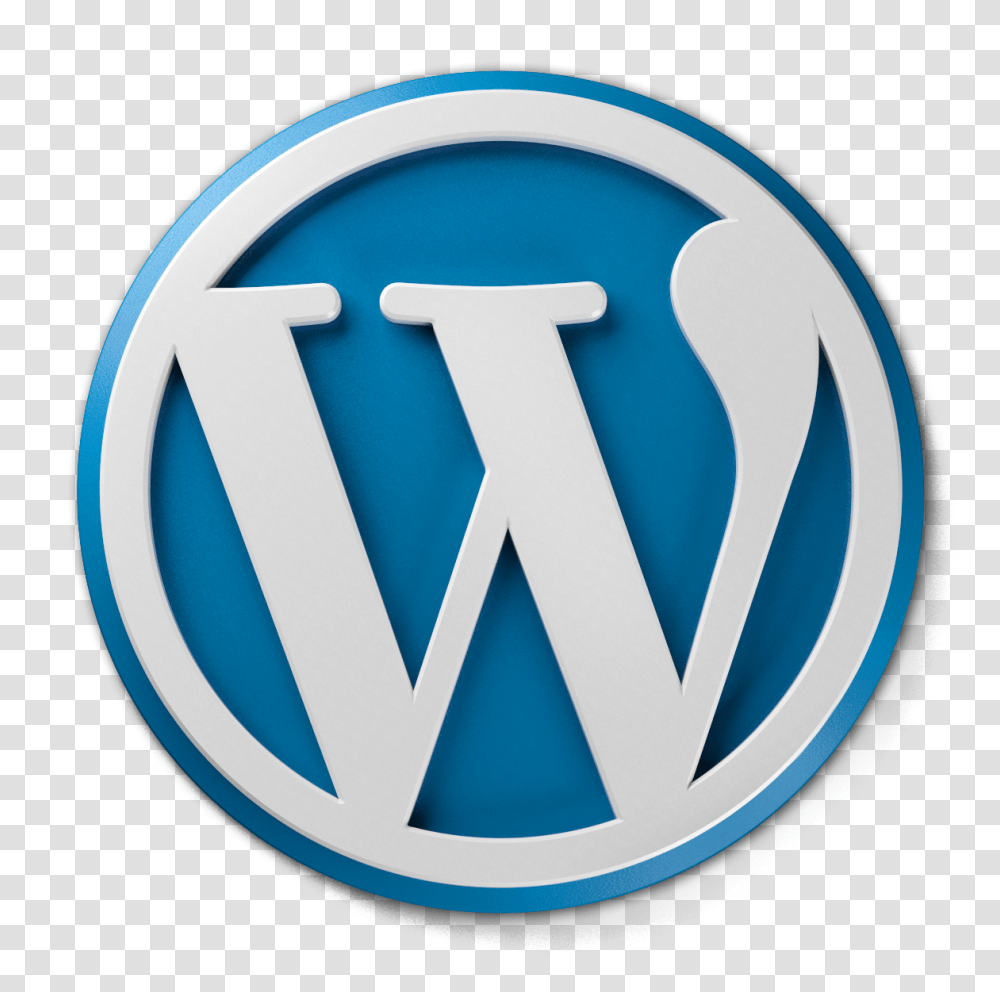Wordpress Logo Images Wordpress Logo, Symbol, Trademark, Badge Transparent Png