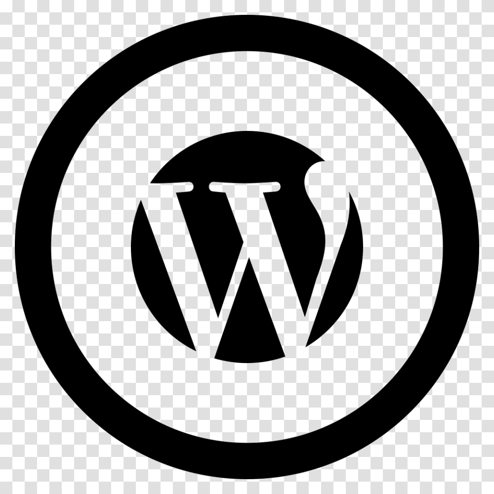 Wordpress Logo In Circular Button 2 Number In Circle, Trademark, Rug, Emblem Transparent Png