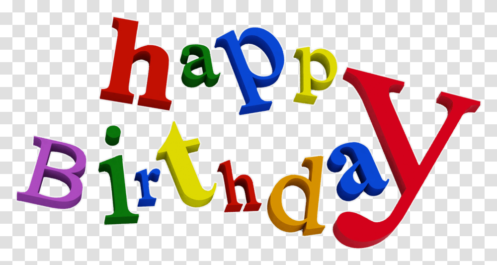 Words Birthday Happy Birthday, Text, Alphabet, Number, Symbol Transparent Png