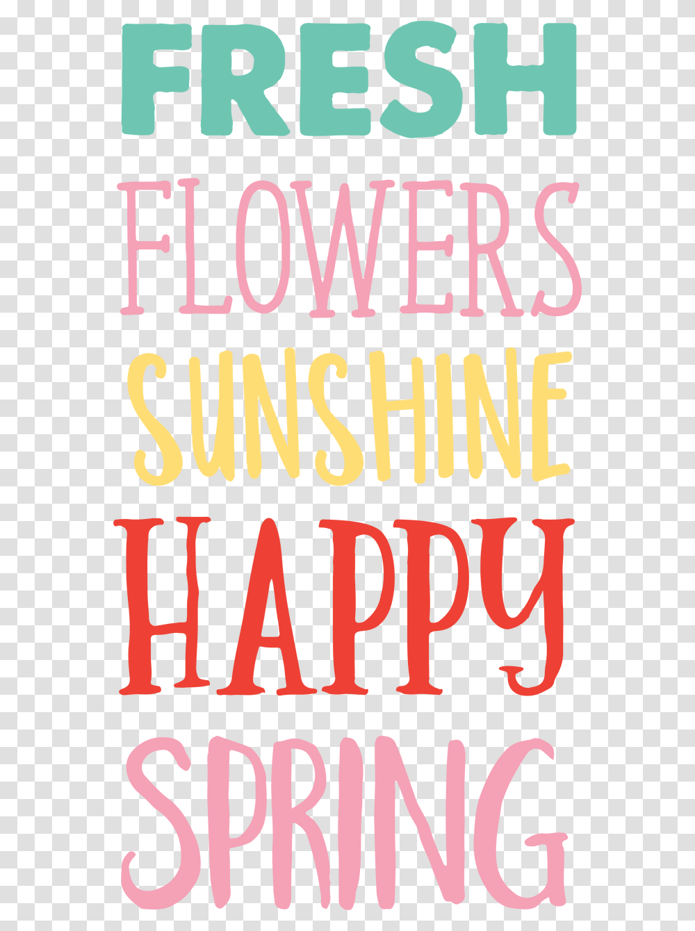 Words Spring Poster, Alphabet, Home Decor, Label Transparent Png