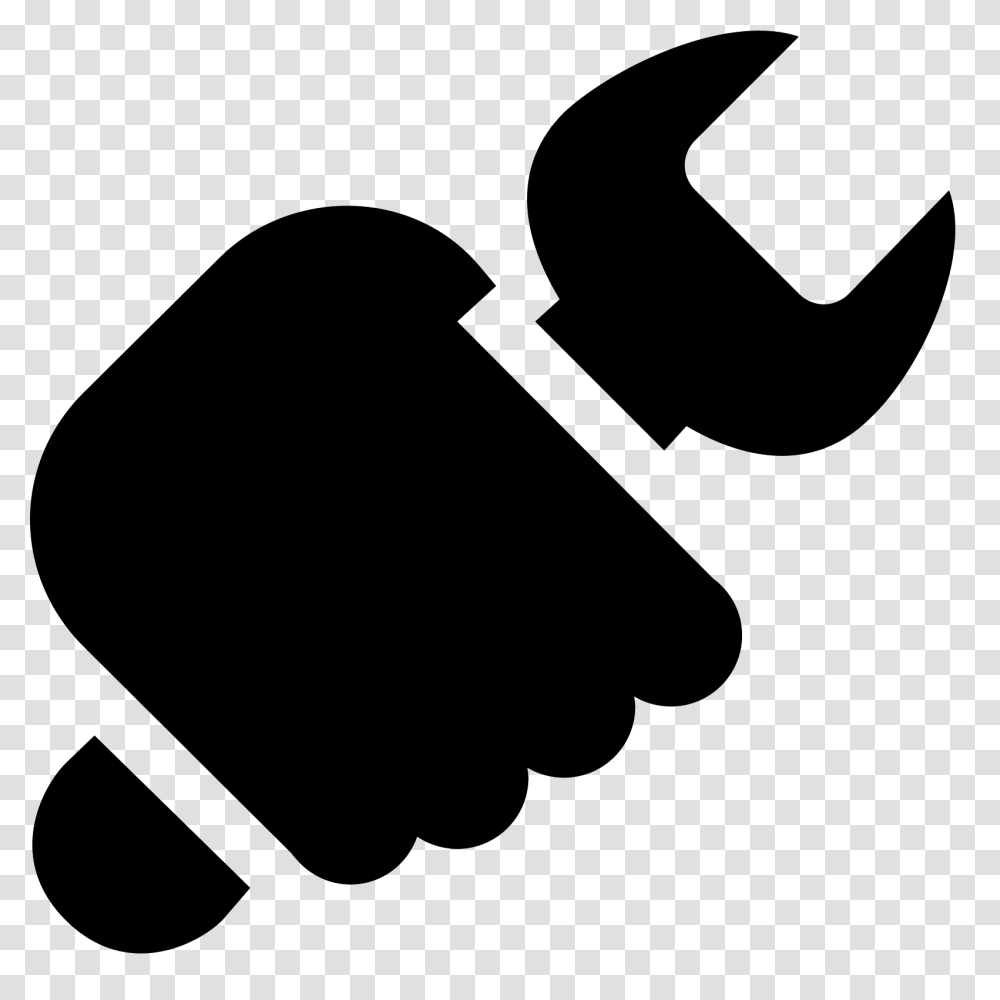 Work Icon This Icon Is A Hand Holding A Wrench We See The Back, Gray, World Of Warcraft Transparent Png