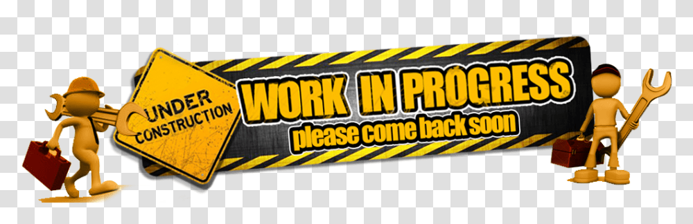 Work In Progress Banner, Word, Arcade Game Machine, Food Transparent Png