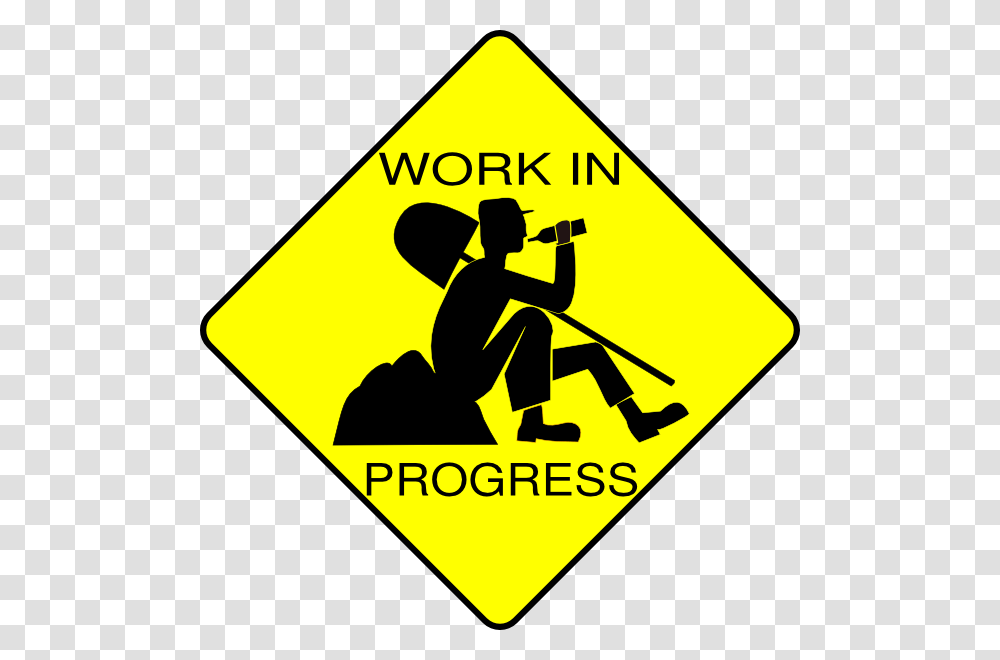 Work In Progress Clip Art, Road Sign, Person, Human Transparent Png