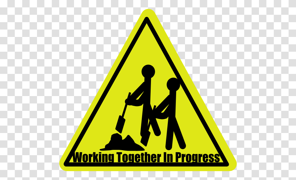 Work In Progress Clipart, Sign, Road Sign, Triangle Transparent Png
