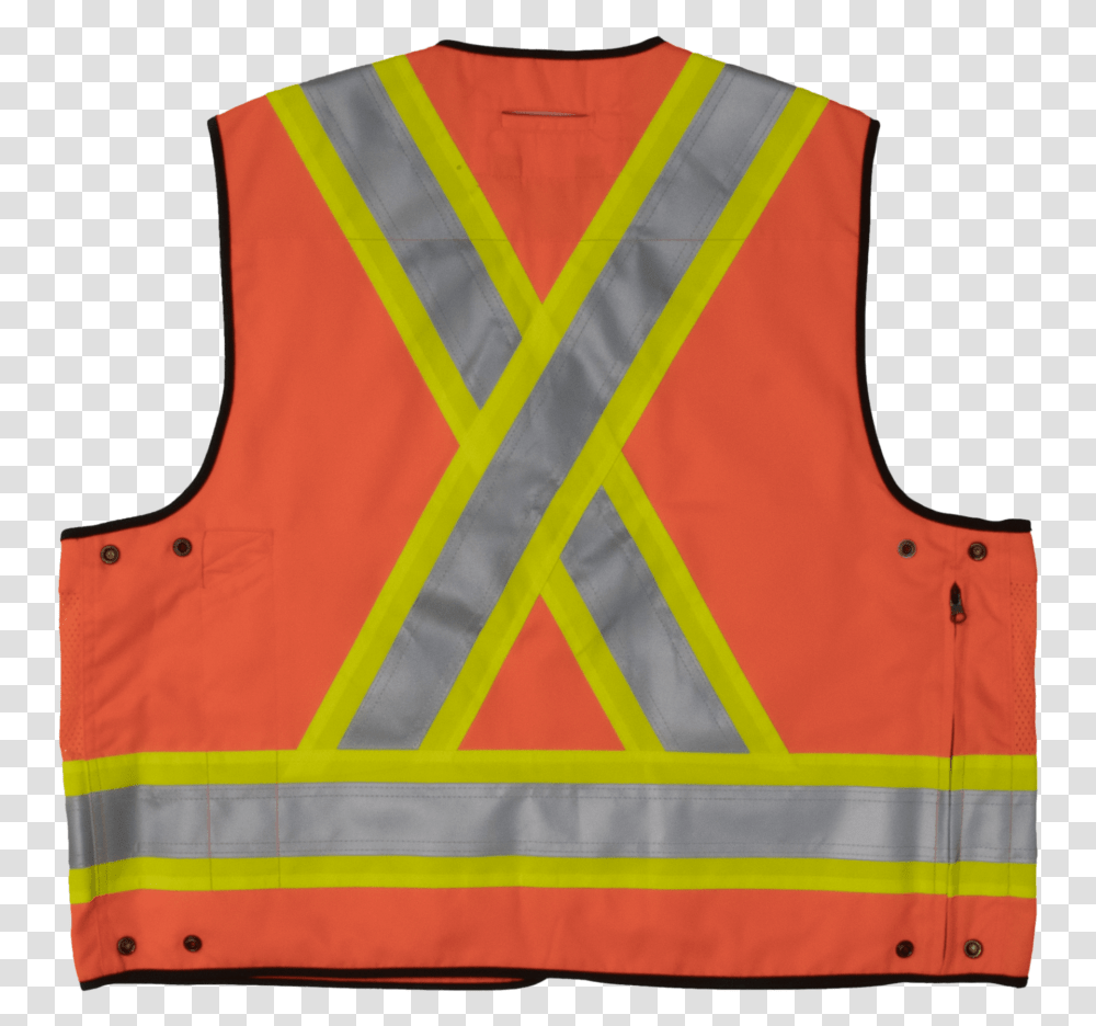 Work King Safety By Tough Duck Mens Surveyor Safety Vest, Apparel, Lifejacket, Flag Transparent Png