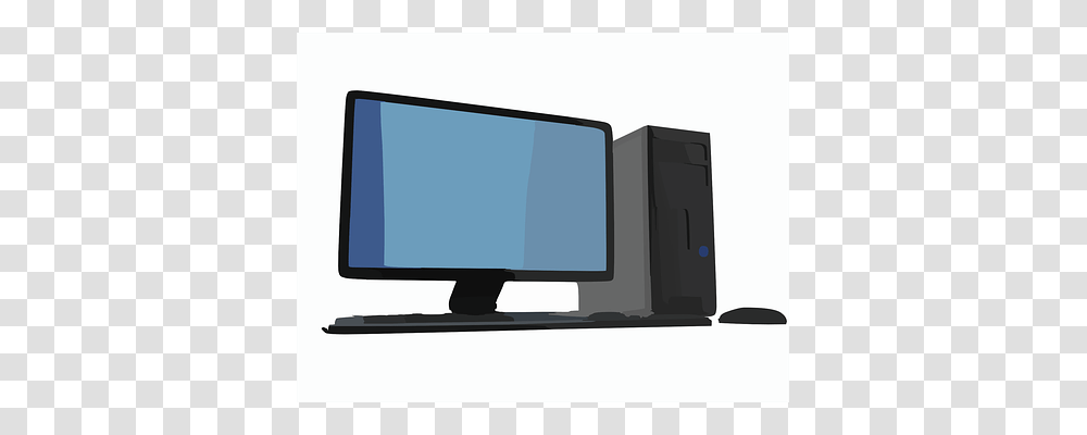 Work Place Computer, Electronics, Pc, Monitor Transparent Png