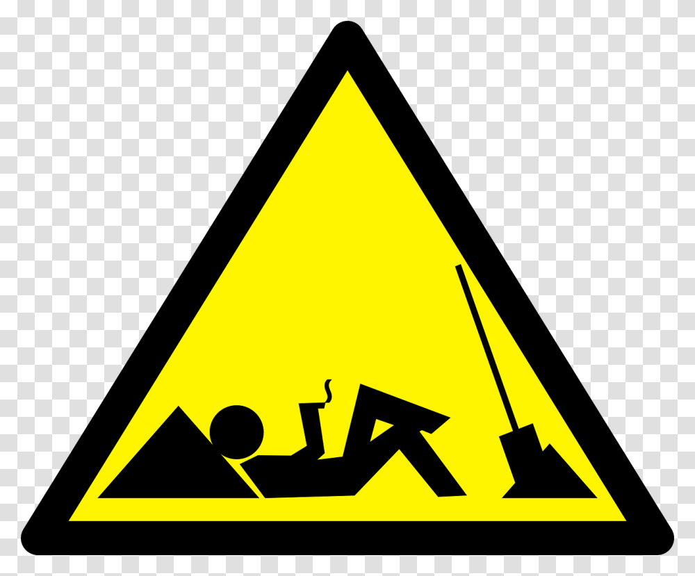 Work Sign Lazy Business Symbol Concept Design Symbol For Lazy, Triangle, Road Sign Transparent Png
