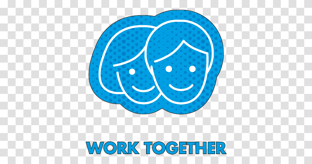 Work Together Black Outline Circle, Label, Neon, Light Transparent Png