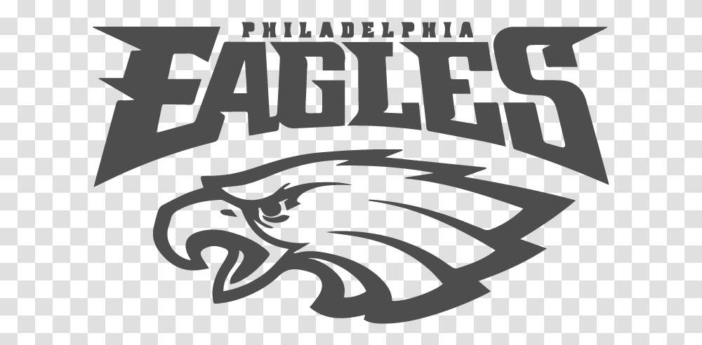 Work With The Eagles Organization To Further Develop Philadelphia Eagles Logo Black And White, Outdoors, Nature Transparent Png