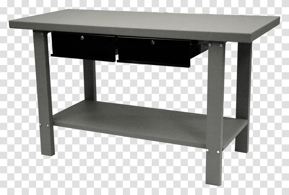 Workbench Workbench With 2 Drawers, Furniture, Table, Indoors, Sideboard Transparent Png