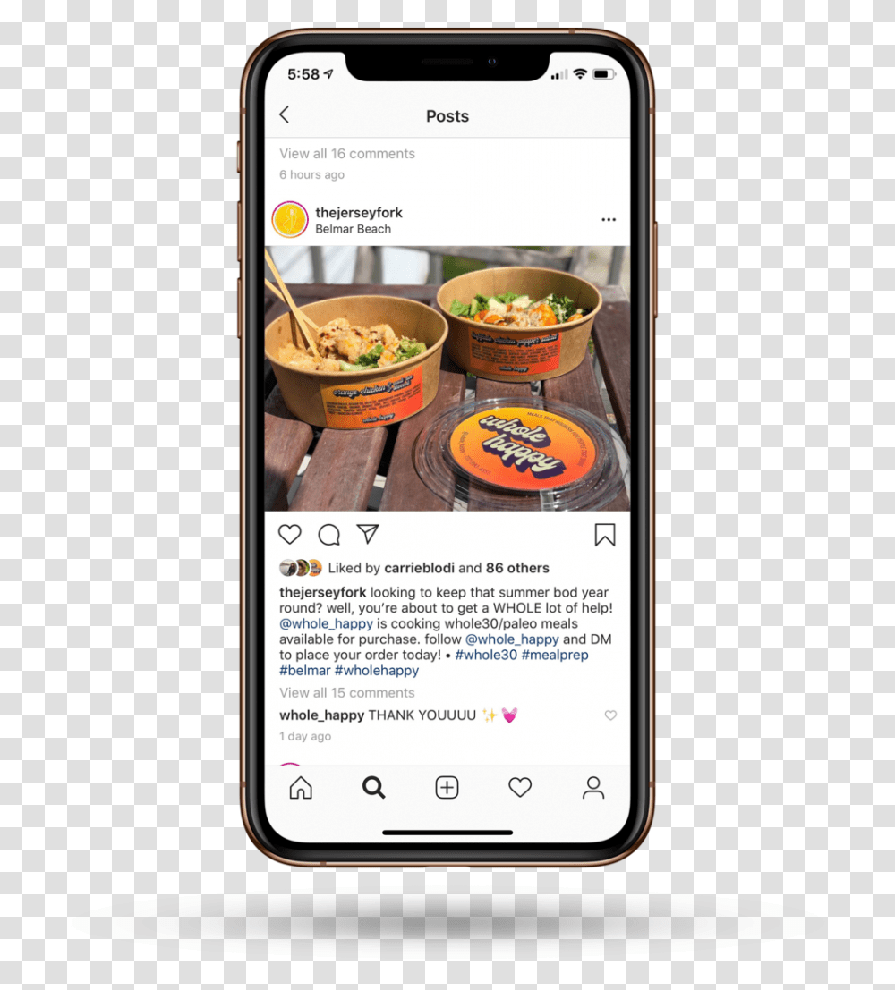 Worked With Local Food Blogger Thejerseyfork For Promotion Iphone 11 Pro, Mobile Phone, Electronics, Cell Phone Transparent Png