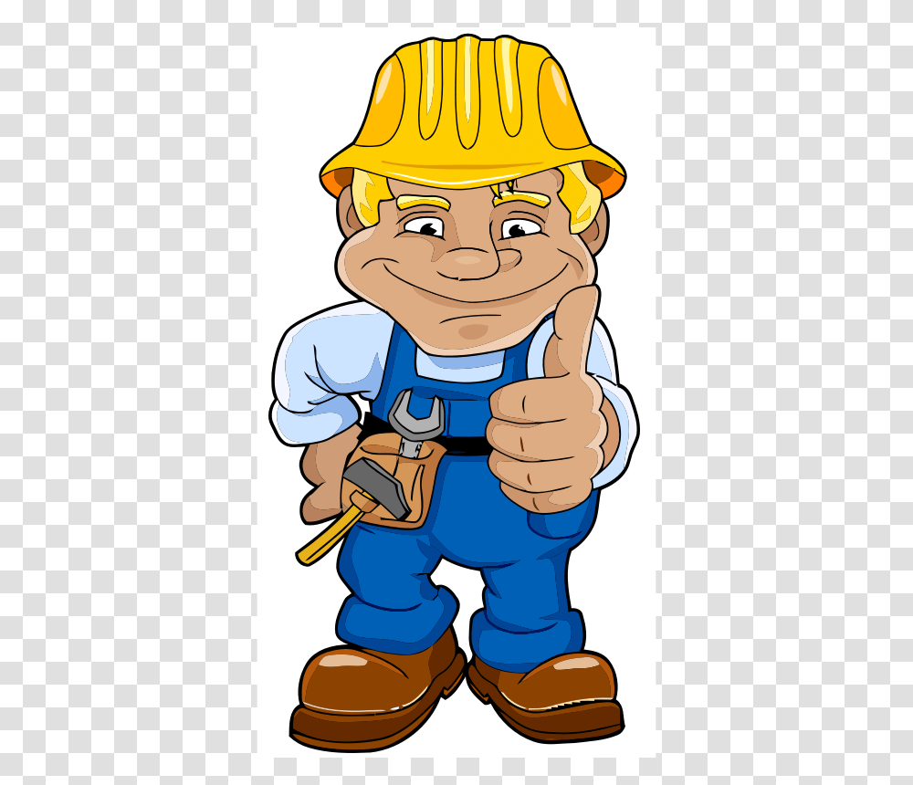Worker Clipart Group With Items, Helmet, Apparel, Hardhat Transparent Png