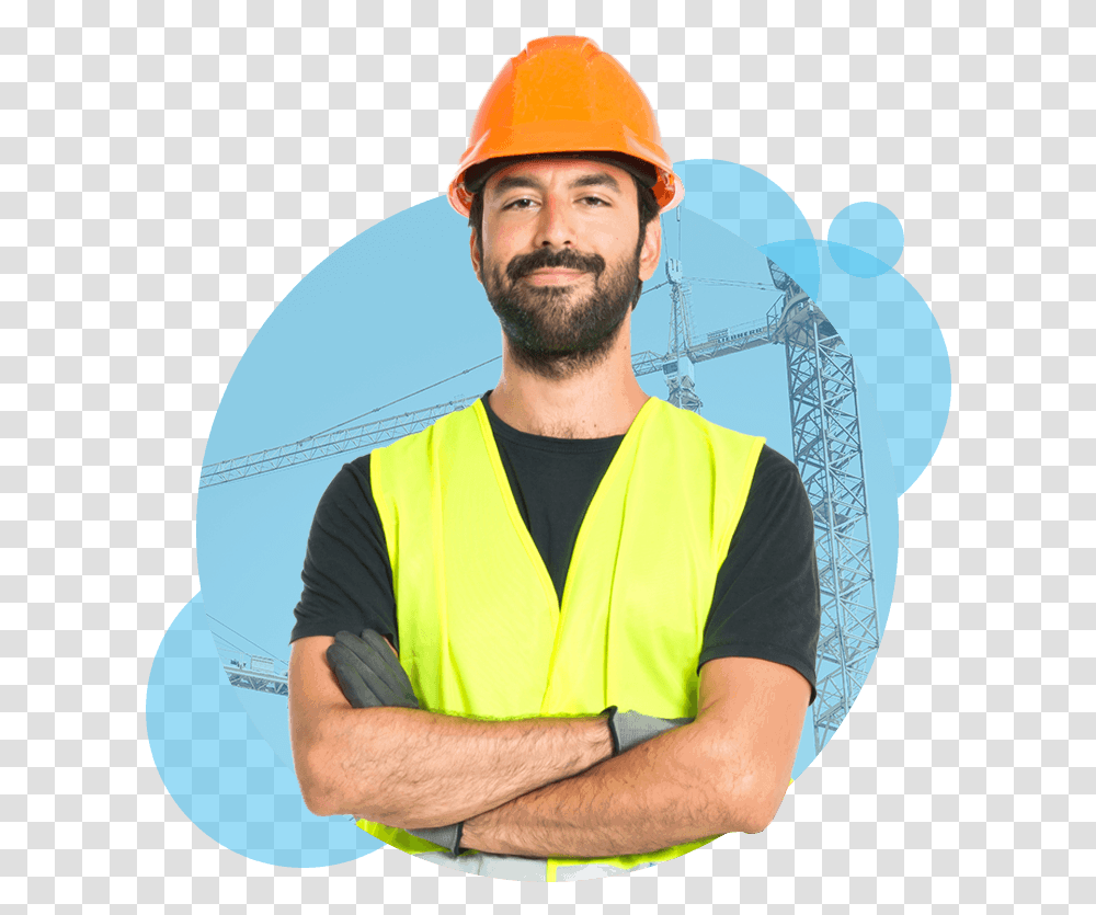Worker Man Construction Worker, Apparel, Helmet, Hardhat Transparent Png