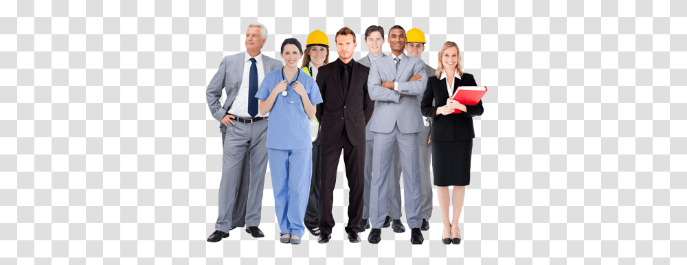 Worker People With Good Jobs Hd Download Original Health And Social Care Professionals, Clothing, Person, Suit, Overcoat Transparent Png