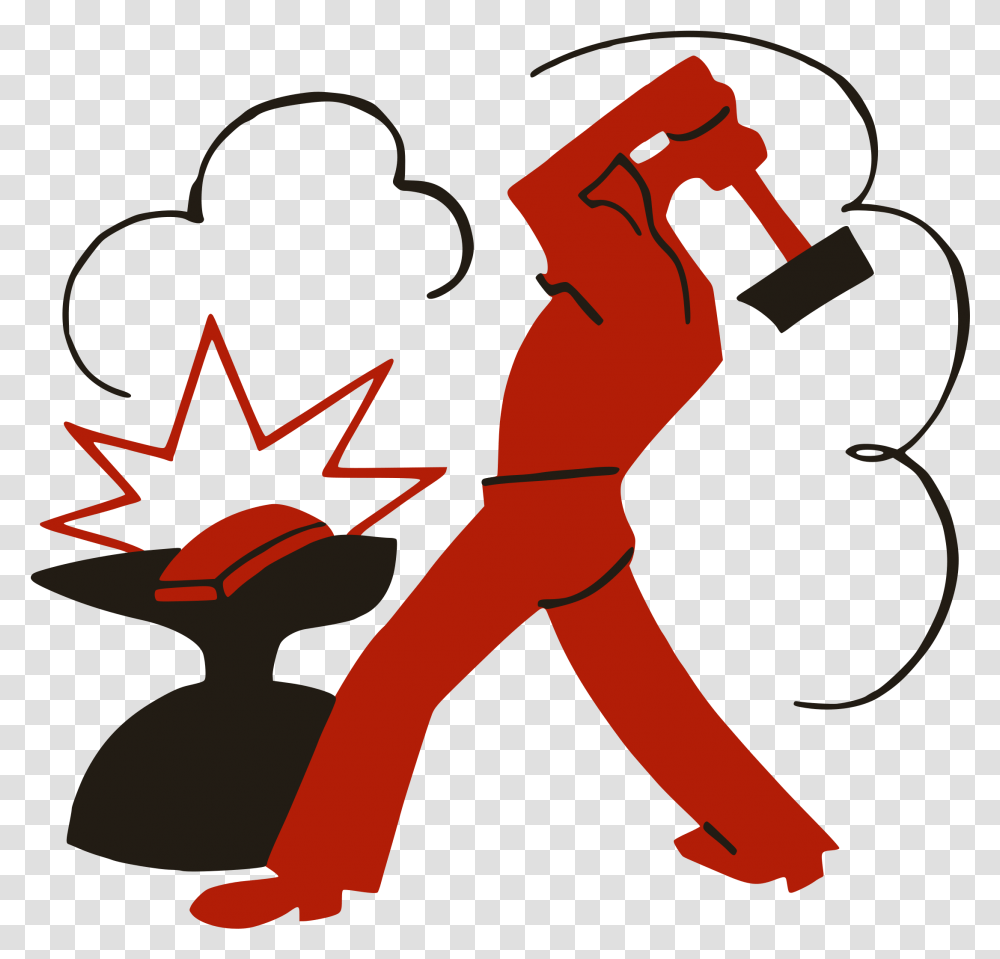 Worker Smashing Capitalism With A Hammer Vladimir Mayakovsky Works, Person, Duel, Outdoors Transparent Png