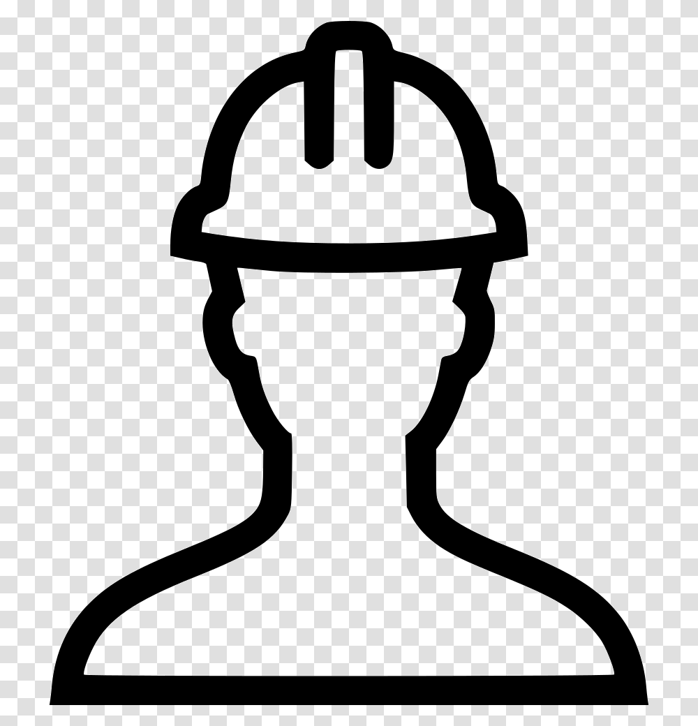 Worker, Stencil, Apparel, Helmet Transparent Png